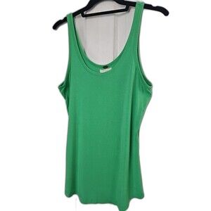 Women's Cupio Bright Green Tank Top Medium